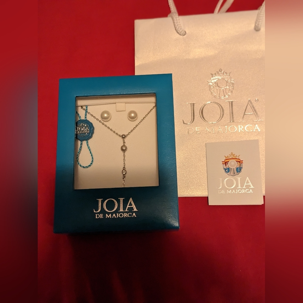 JOIA de Majorca Pearl drop Necklace and earring set